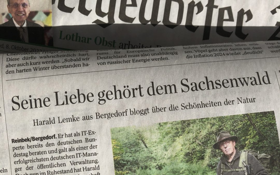 Der Sachsenwaldblogger in der Bergedorfer Zeitung